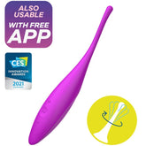 SATISFYER - TWIRLING JOY VIBRADOR PUNTA CLÍTORIS FUCSIA